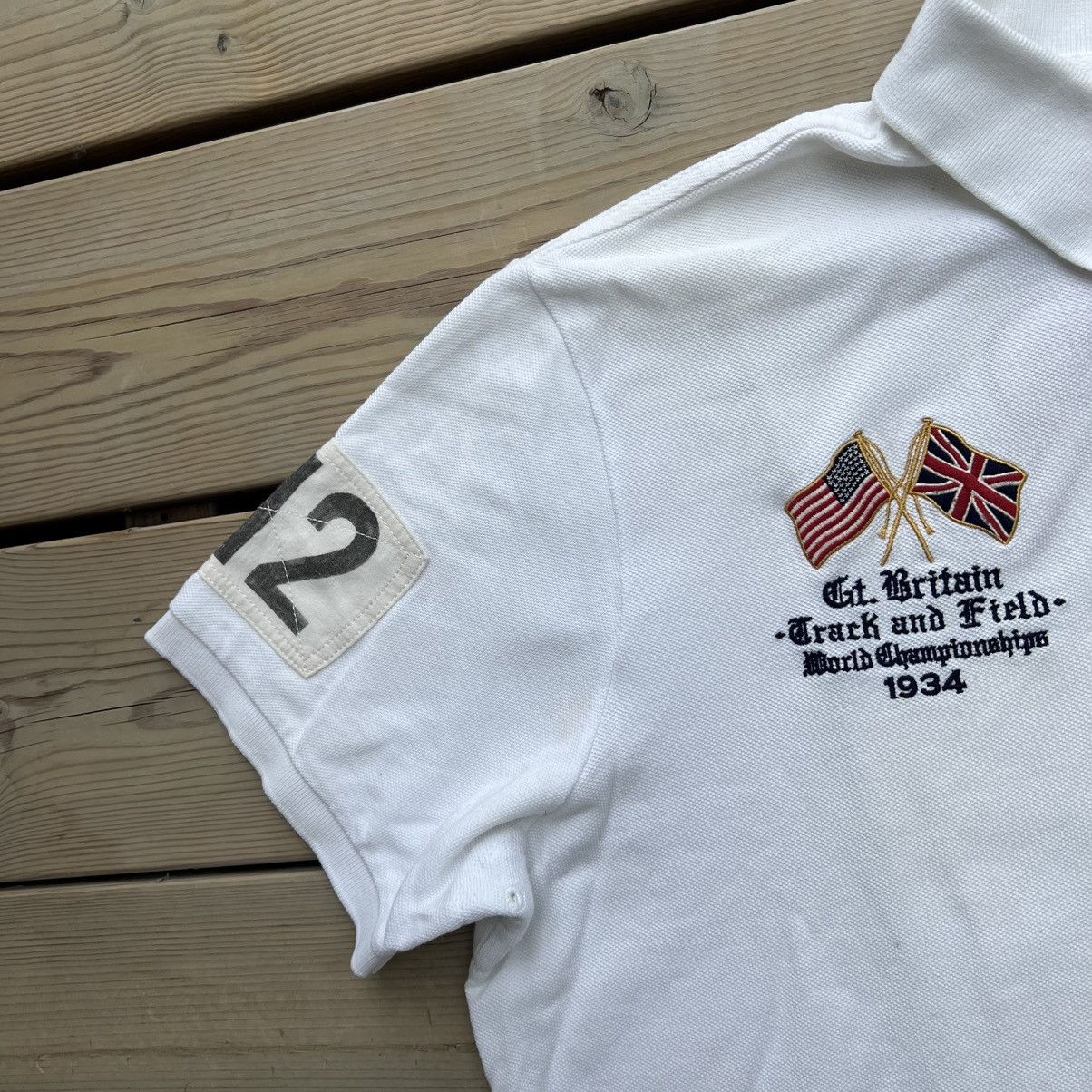 Polo Ralph Lauren Polo Ralph Lauren Rare T&F Vintage 00s Chief Keef GBR Polo Size US XL / EU 56 / 4 - 7 Thumbnail