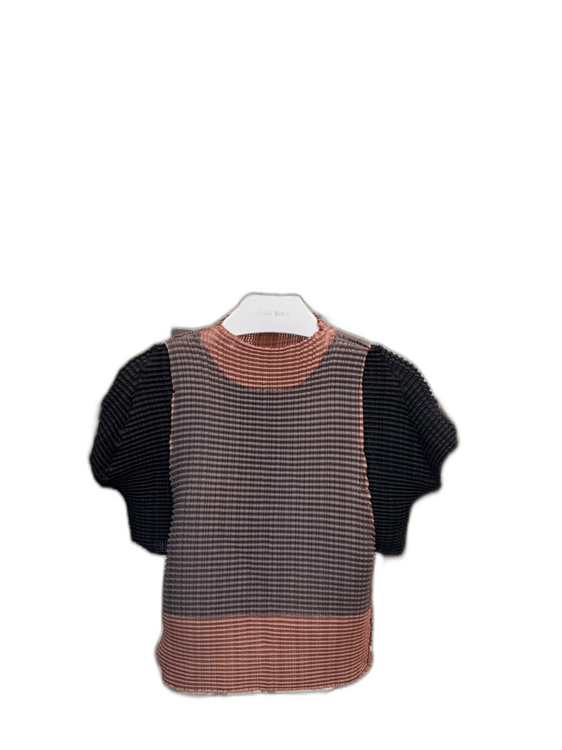 Issey Miyake Issey Miyake Color Block Bubble Top Size ONE SIZE - 1 Thumbnail
