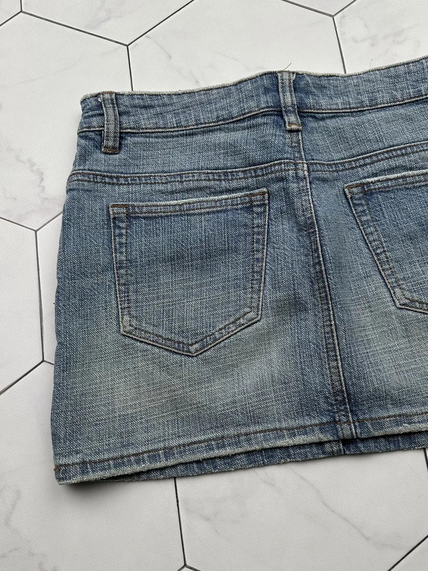 Vintage Moto Vintage Mini Skirt E2D15 Size 28" / US 6 / IT 42 - 5 Thumbnail