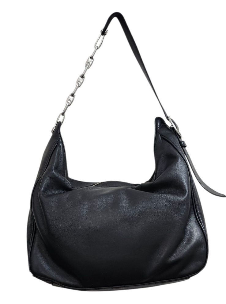 Marc Jacobs MARC JACOBS THE TEMPO LEATHER HOBO SHOULDER BAG BLACK Size ONE SIZE - 6 Thumbnail