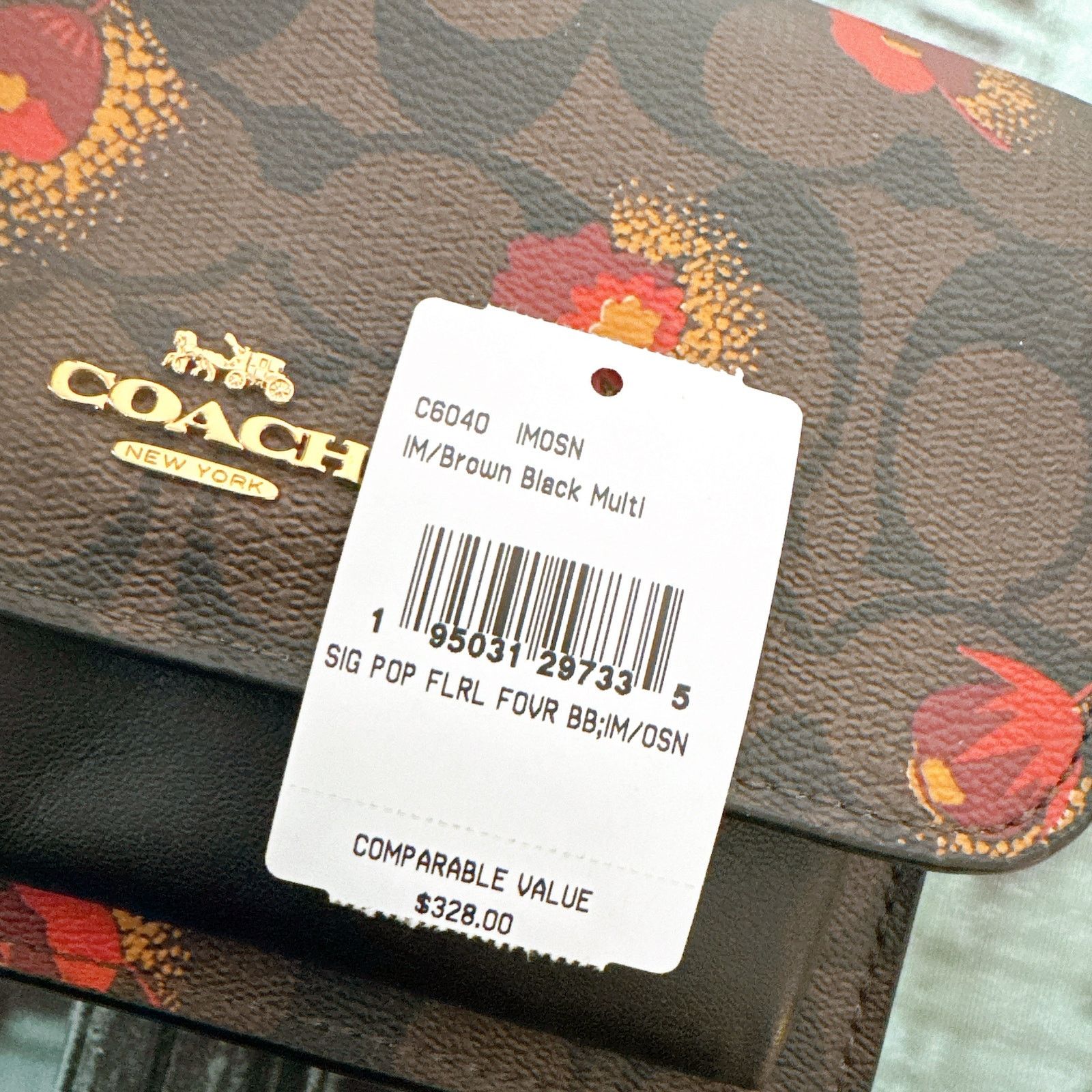 Coach Coach C6040 Foldover Belt Bag In Signature Canvas Brown Size ONE SIZE - 8 Thumbnail