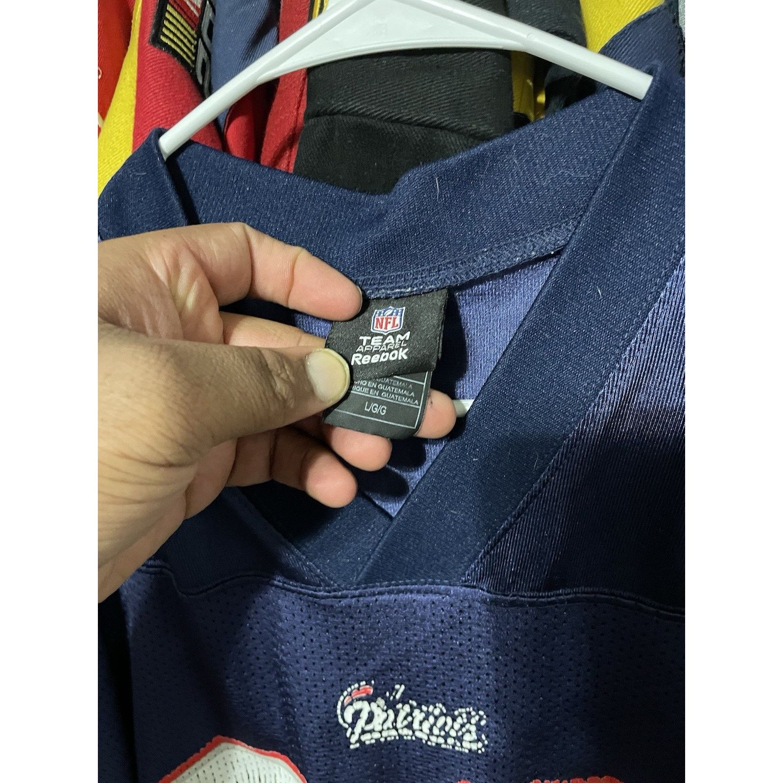 Reebok Size L-Reebok Tom Brady New England Patriots Home Jersey NFL Size US L / EU 52-54 / 3 - 3 Thumbnail