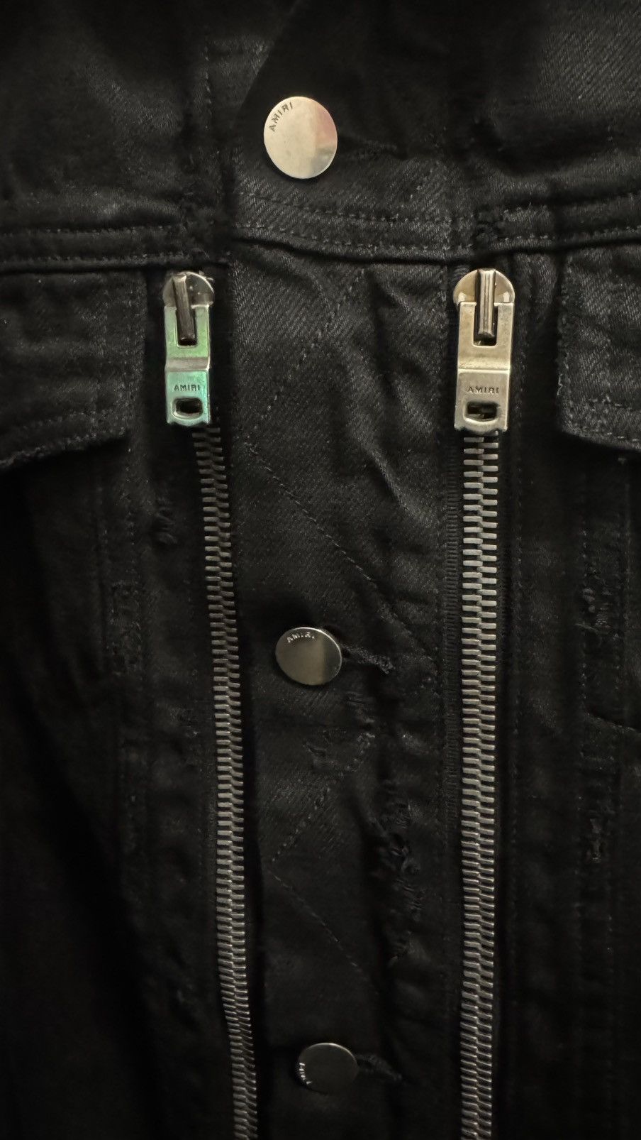 Amiri Amiri Black MX2 Denim Trucker Jacket Size US L / EU 52-54 / 3 - 6 Thumbnail