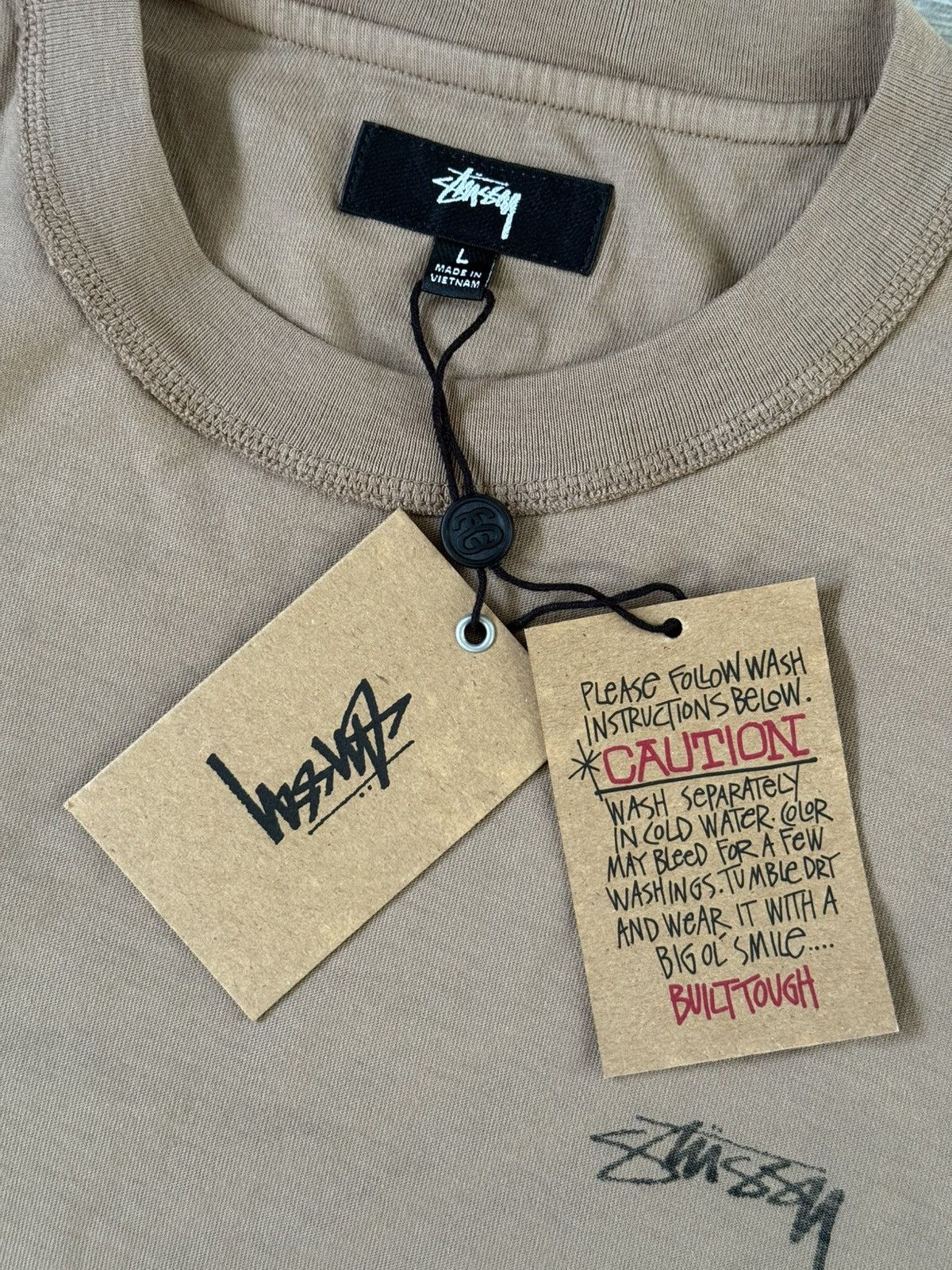 Stussy Men's Stussy Lazy 1140283 Umber Tee T-Shirt Size L Large New Size US L / EU 52-54 / 3 - 5 Thumbnail