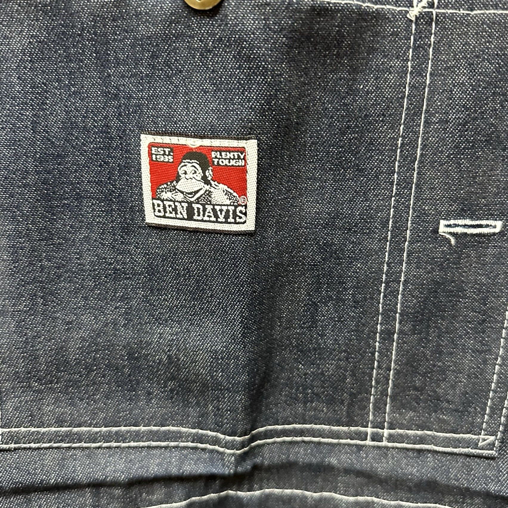 VINTAGE Ben Davis Denim Overalls Men's Relaxed Fit Baggy 42x30