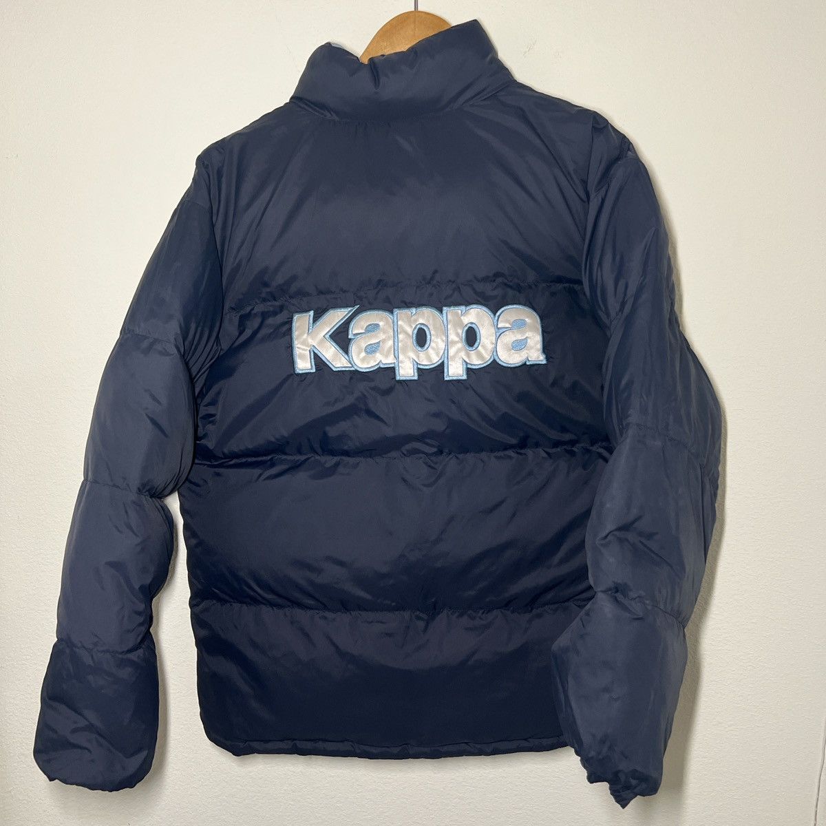 Kappa × Vintage Vintage Kappa Navy & Light Blue Reversible Puffer Jacket Size US M / EU 48-50 / 2 - 3 Thumbnail