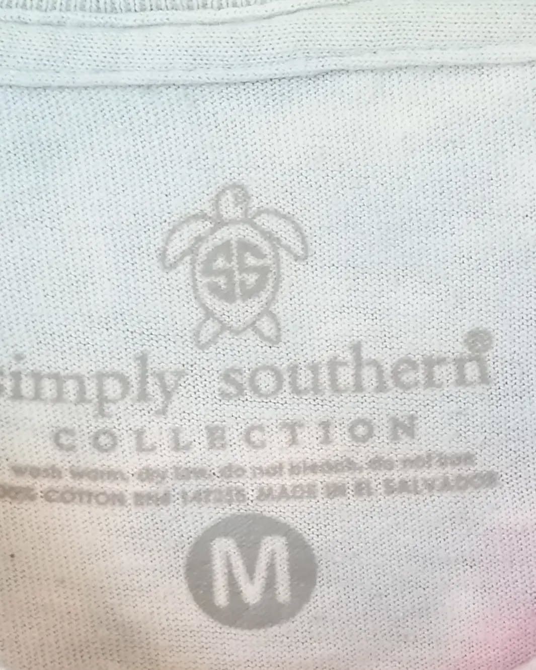 Vintage Simply Southern Just Keep Swimming Tie Dye Tees Size US M / EU 48-50 / 2 - 5 Thumbnail