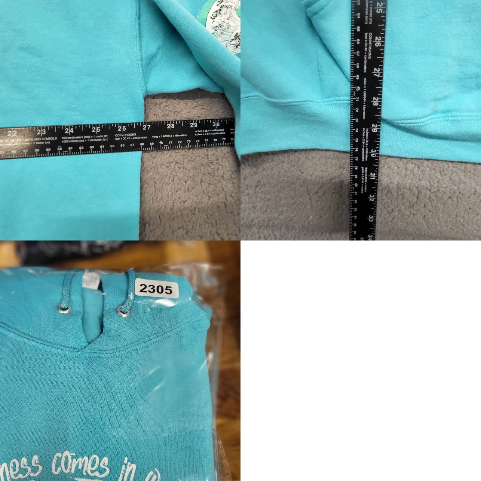 Vintage Fort Bragg California Happiness Comes In Waves Crewneck Hoodie Unisex 2XLT/2TG Shirt Hoodies? Size XXL / US 16-18 / IT 52-54 - 8 Thumbnail