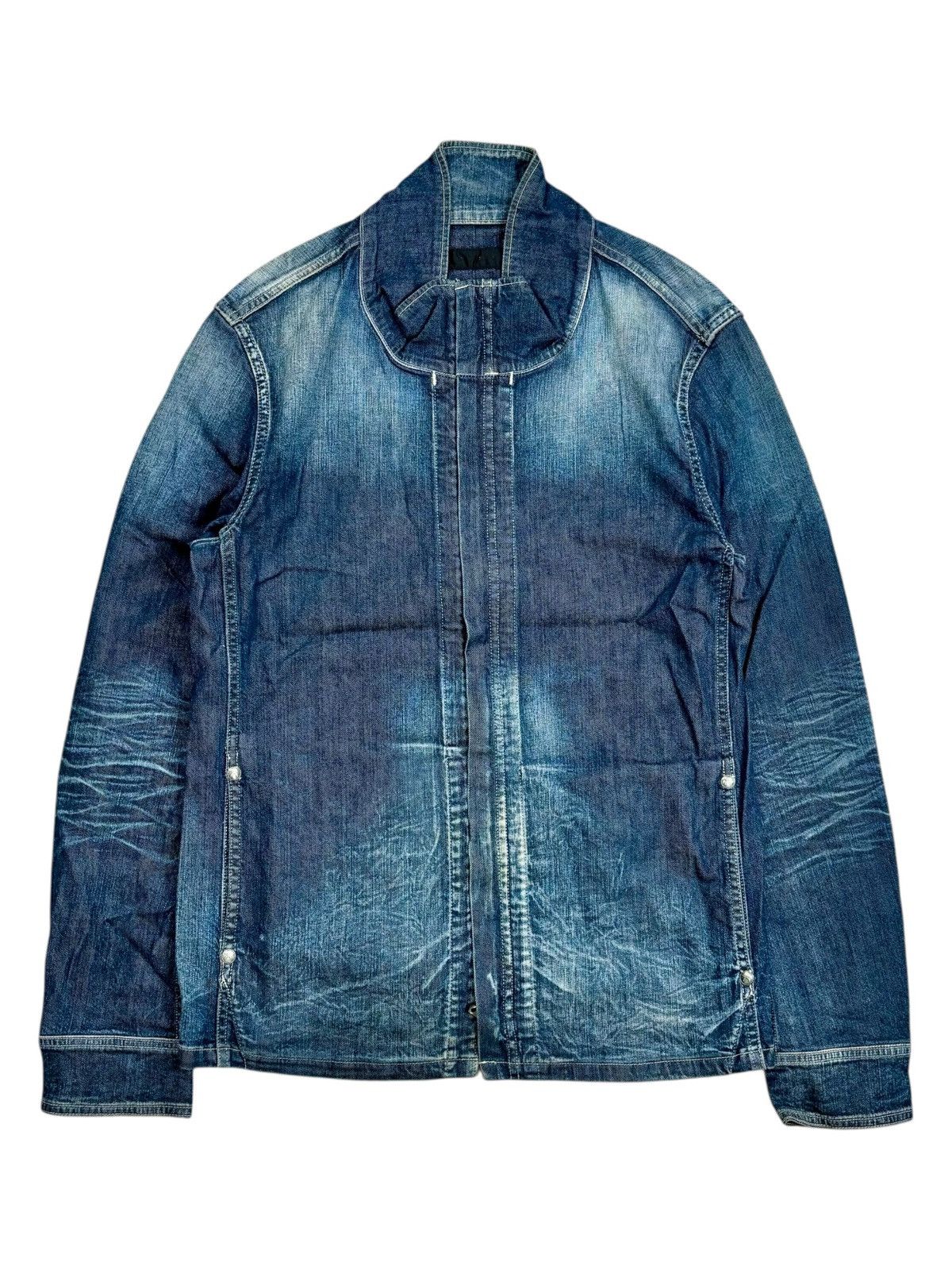 roarguns 2000s Roarguns - Raccagni Zips Vkei Style Denim Jacket Size US M / EU 48-50 / 2 - 5 Thumbnail