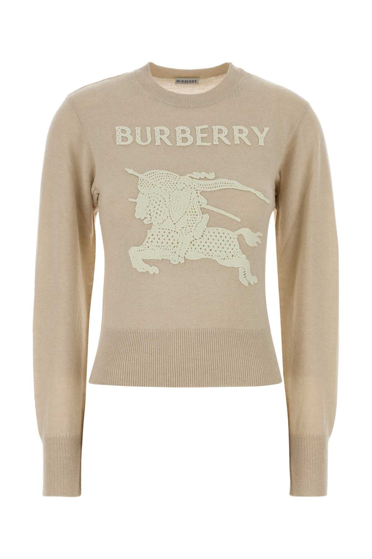 Burberry Sand Wool Blend Sweater Size XS / US 0-2 / IT 36-38 - 1 Thumbnail
