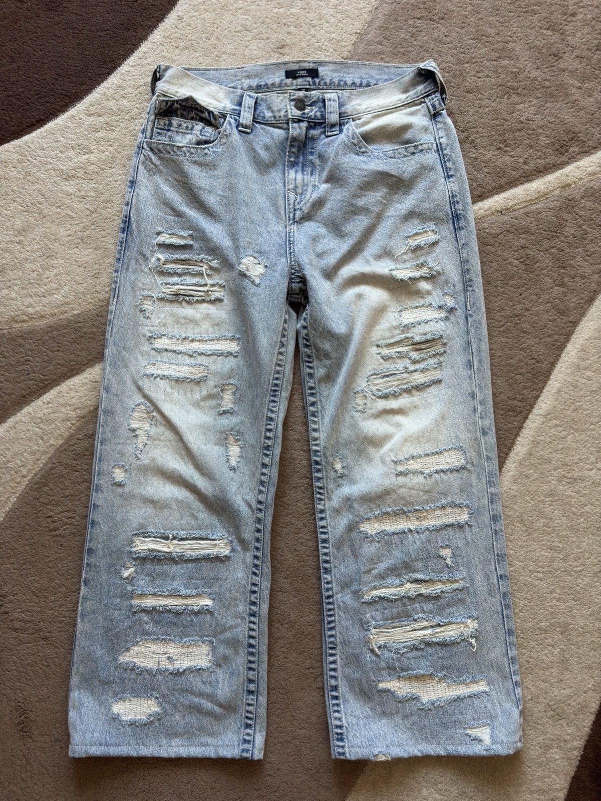 True Religion True Religion Vinny Ultra Baggy Distressed Jeans Washed Blue Size US 32 / EU 48 - 1 Thumbnail