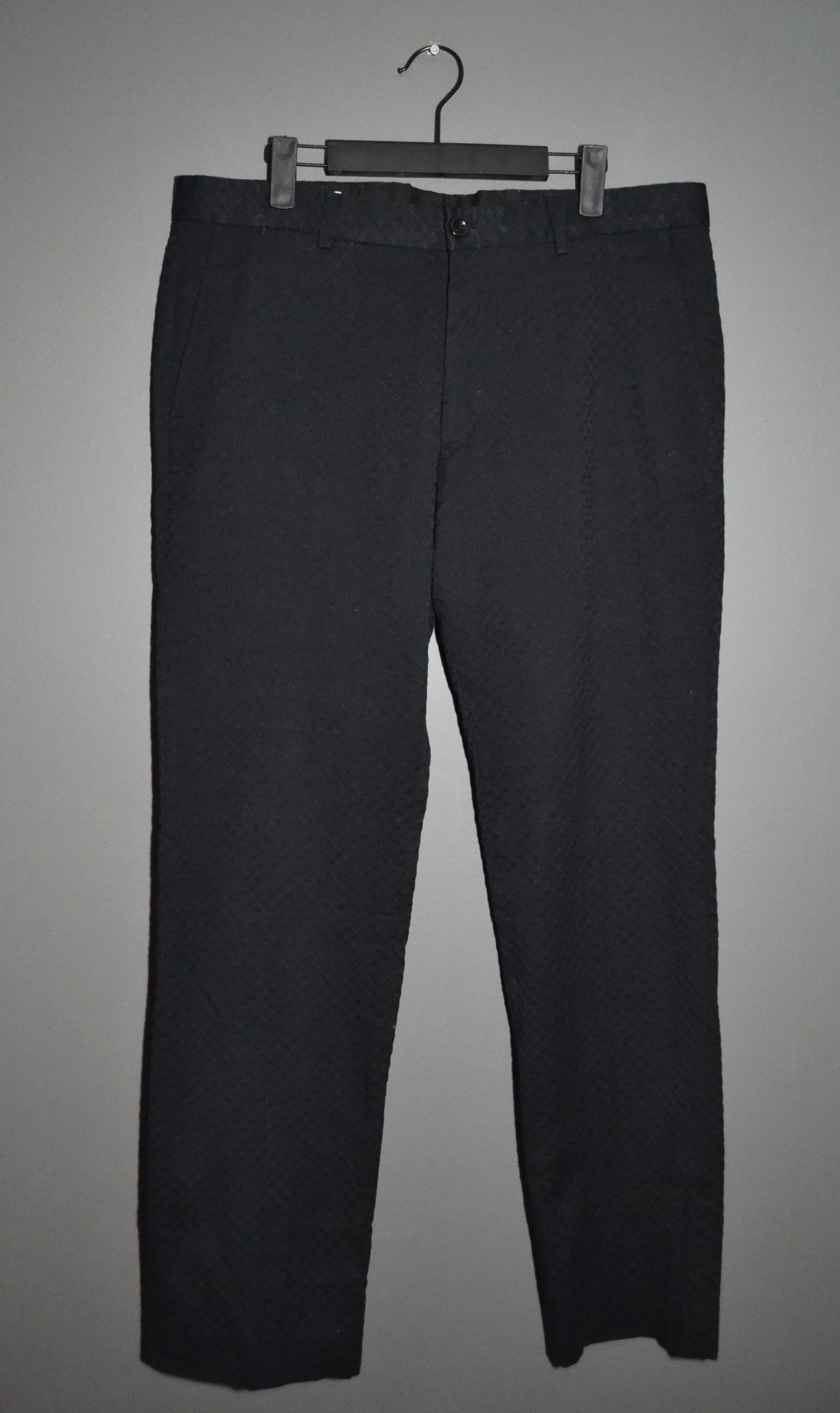 Dries Van Noten Dries Van Noten size 52 Jacquard Black Cotton Pants Trousers Size US 36 / EU 52 - 2 Thumbnail