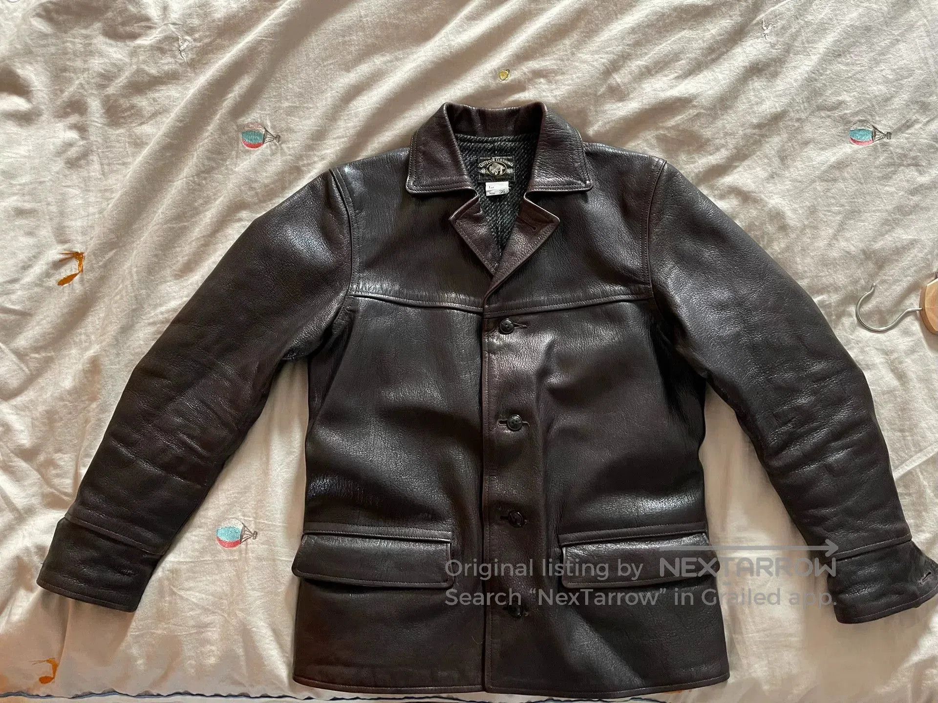 Freewheelers burgundy leather jacket with great condition. Size US M / EU 48-50 / 2 - 7 Thumbnail