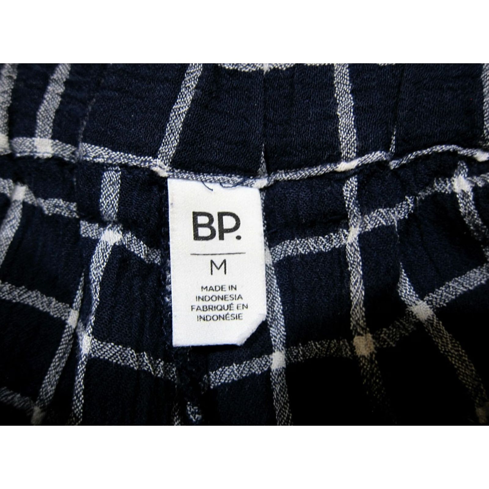 Vintage BP Rayon Blue White Plaid High Rise Waist Ruffle Tie Chino Shorts Women M Size 30" / US 8 / IT 44 - 3 Thumbnail