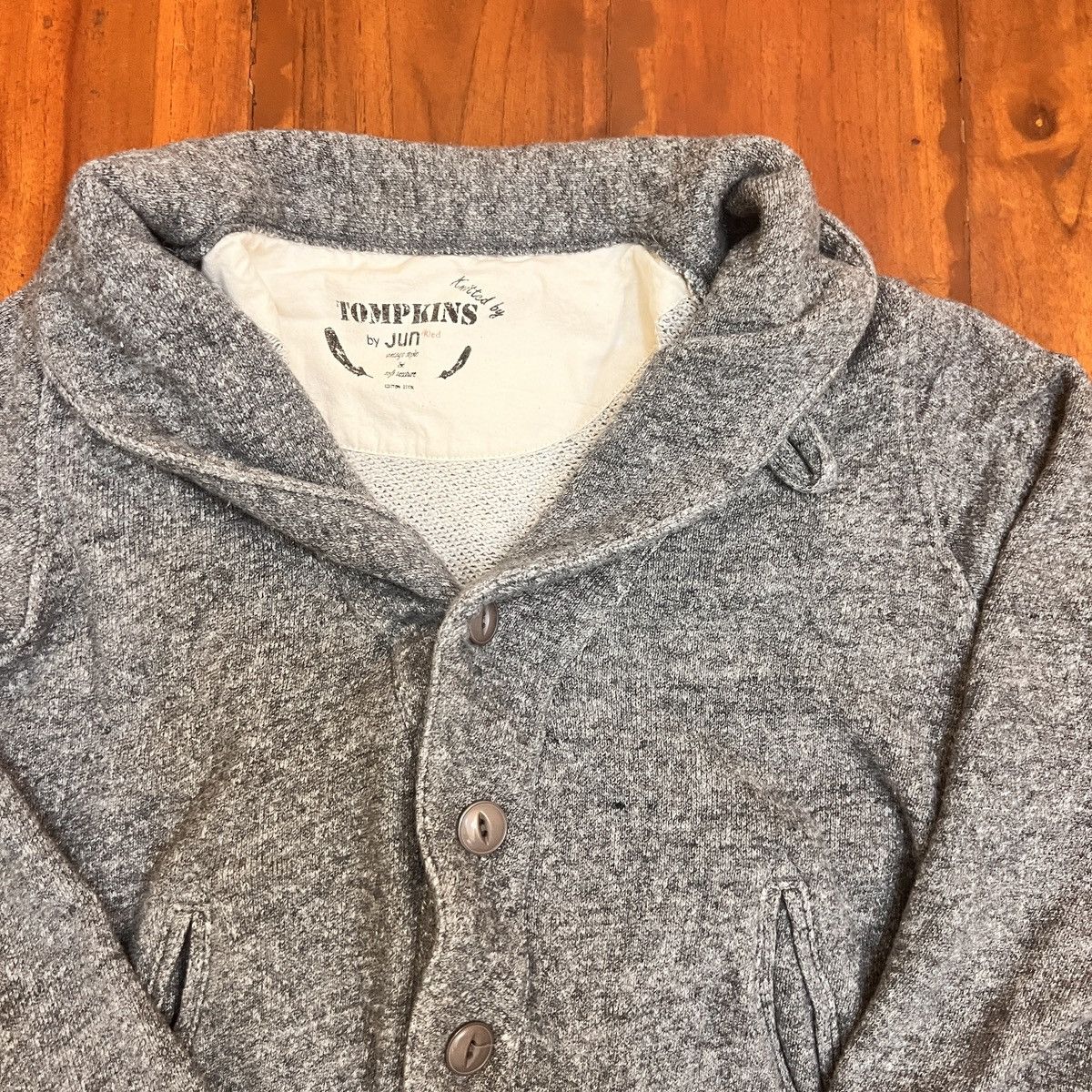 Japanese Brand Jun Red Tompkins Crop Cardigan Size S / US 4 / IT 40 - 2 Thumbnail