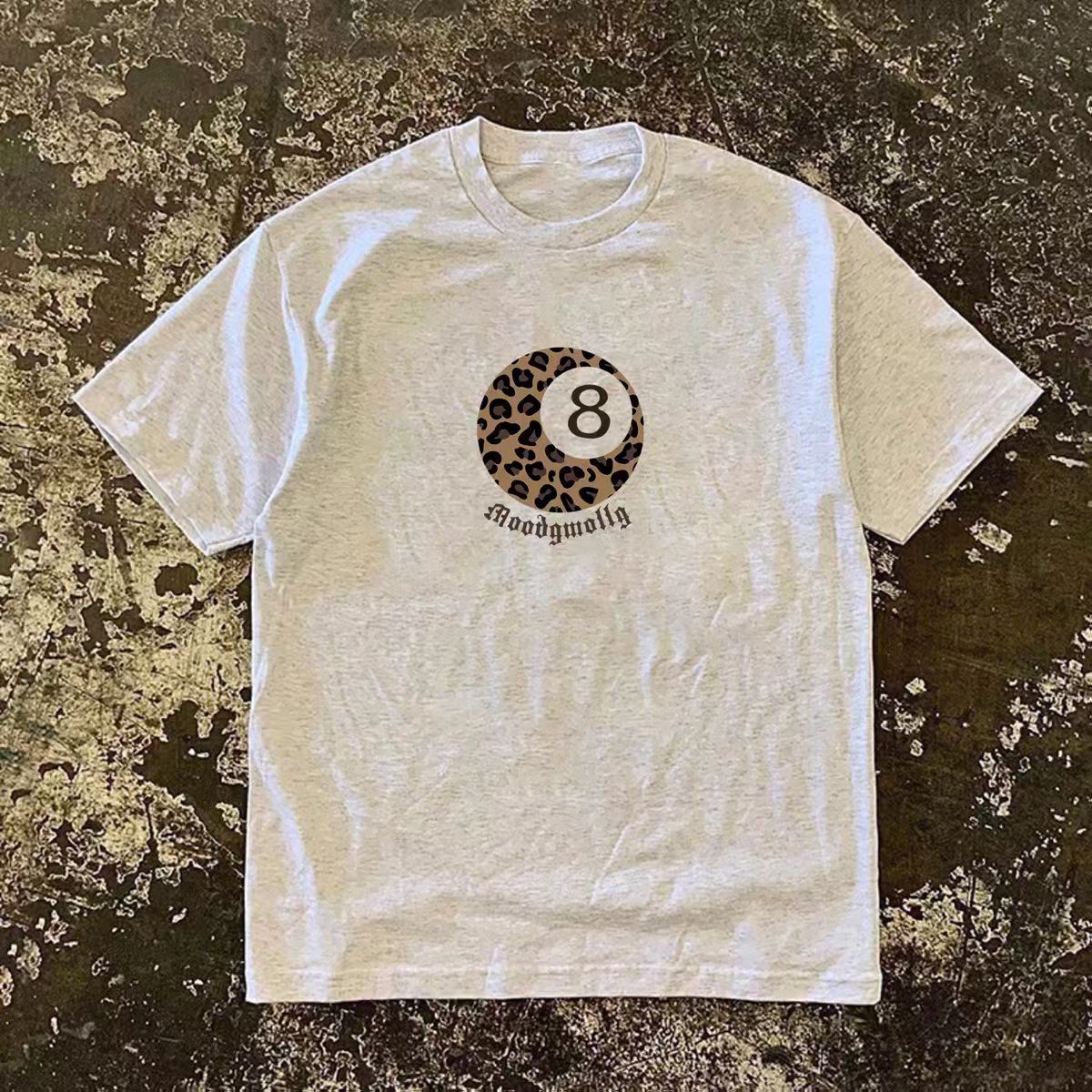 Japanese Brand Gray casual retro billiard print cotton t-shirt Size US M / EU 48-50 / 2 - 1 Thumbnail