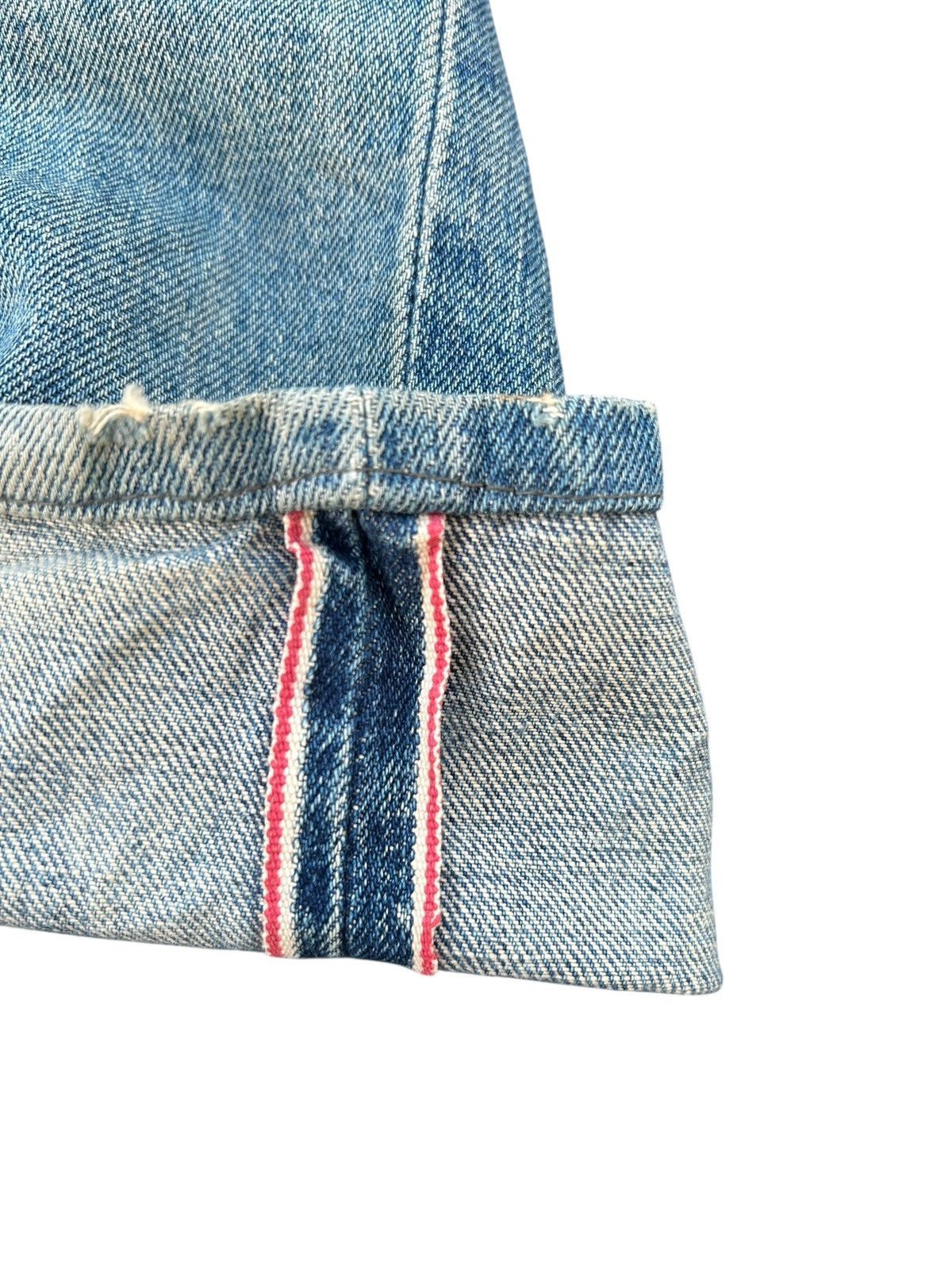 Edwin × Kapital × Vintage Vintage Edwin 505 Selvedge Baggy Distressed Denim Jeans Size US 31 - 2 Thumbnail