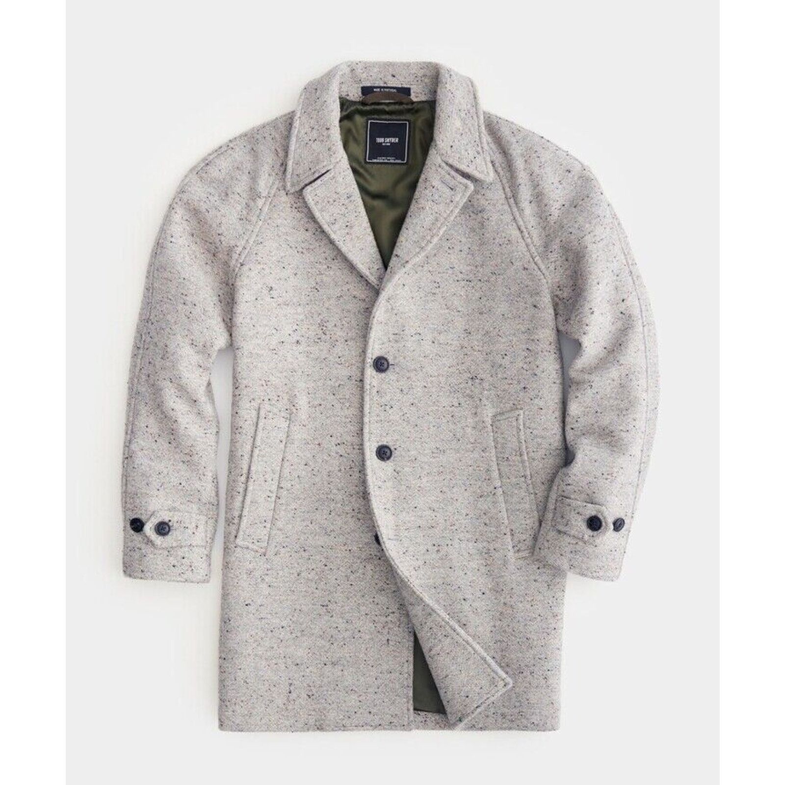 Todd Snyder Todd Snyder Italian Donegal Virgin Wool Coat size L Beige Grailed