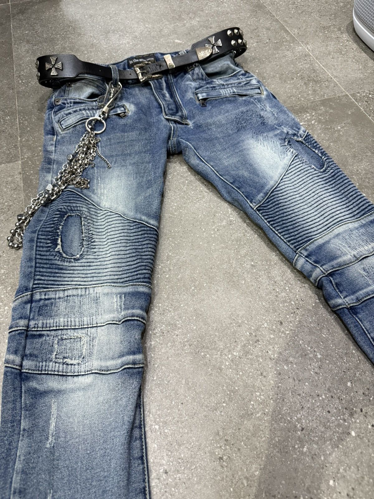 In The Attic In the attic homme denim biker pants Size US 30 / EU 46 - 6 Thumbnail