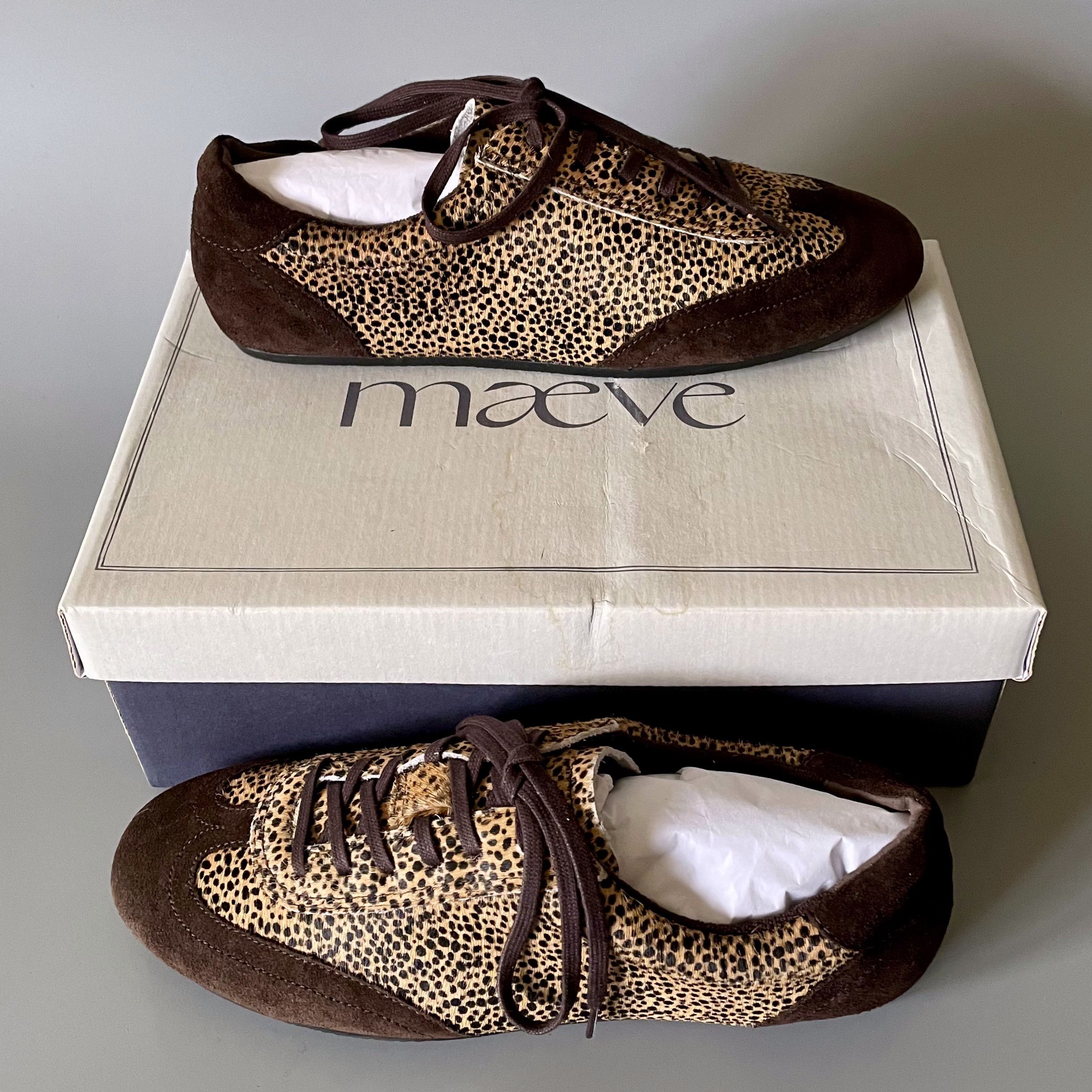 Anthropologie Anthropologie Maeve Low Profile Sneakers, Leopard Print Size US 7 / IT 37 - 2 Thumbnail