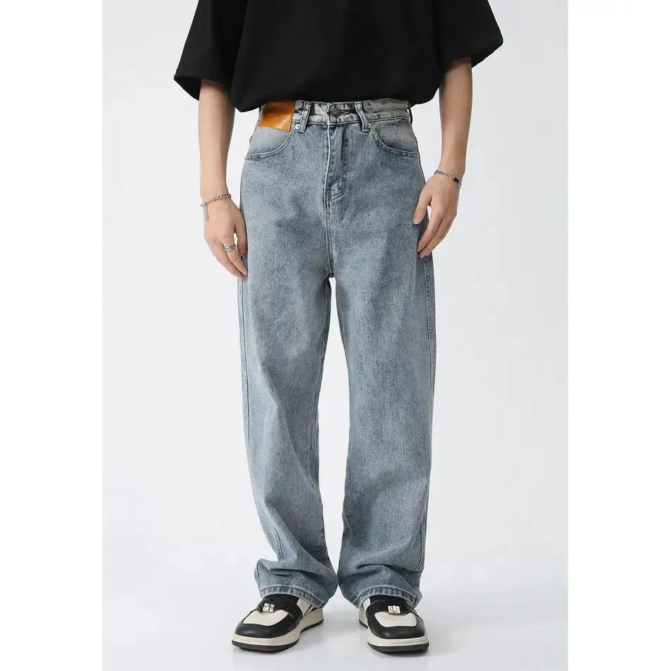 Japanese Brand Retro straight tube loose casual jeans Size US 32 / EU 48 - 4 Thumbnail