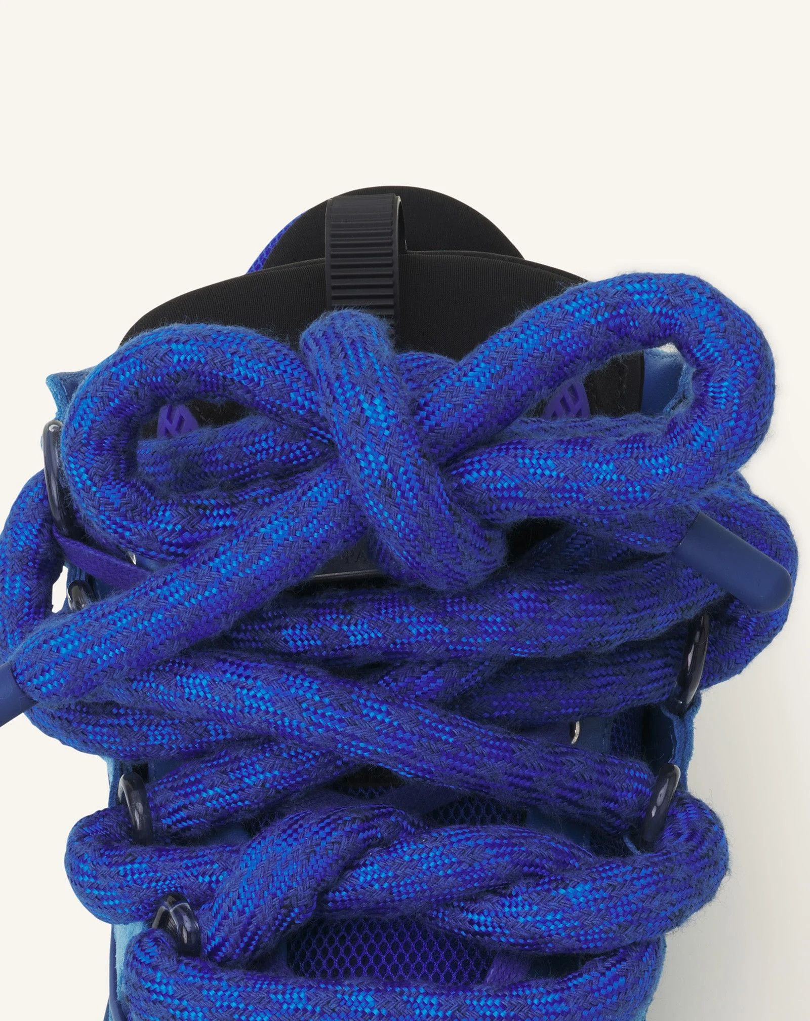 Lanvin os11x0526 Curb Sneakers In Leather With Snake Laces in Blue Size US 11 / IT 41 - 5 Thumbnail