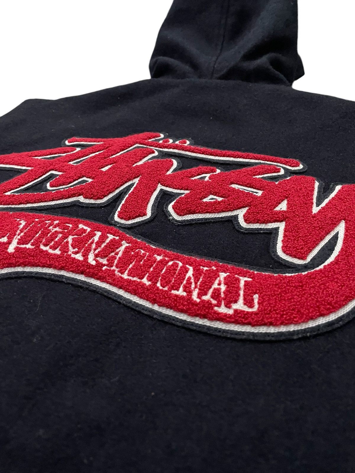 Stussy × Vintage Stussy International Tour Wool Varsity Hooded Jacket Size US S / EU 44-46 / 1 - 15 Thumbnail