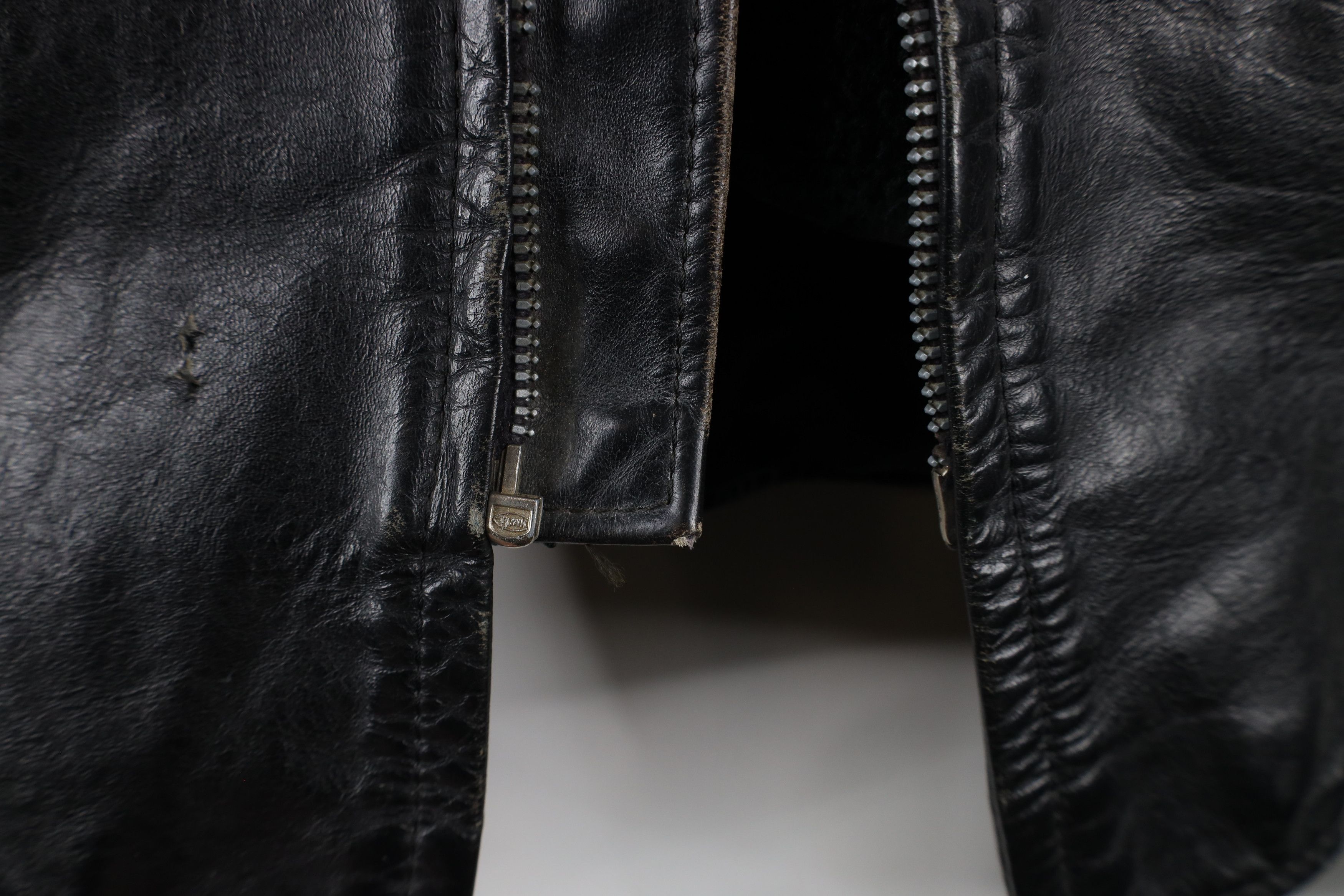 Vintage Vintage 60s 70s Streetwear Leather Cafe Racer Jacket USA Size US L / EU 52-54 / 3 - 5 Thumbnail