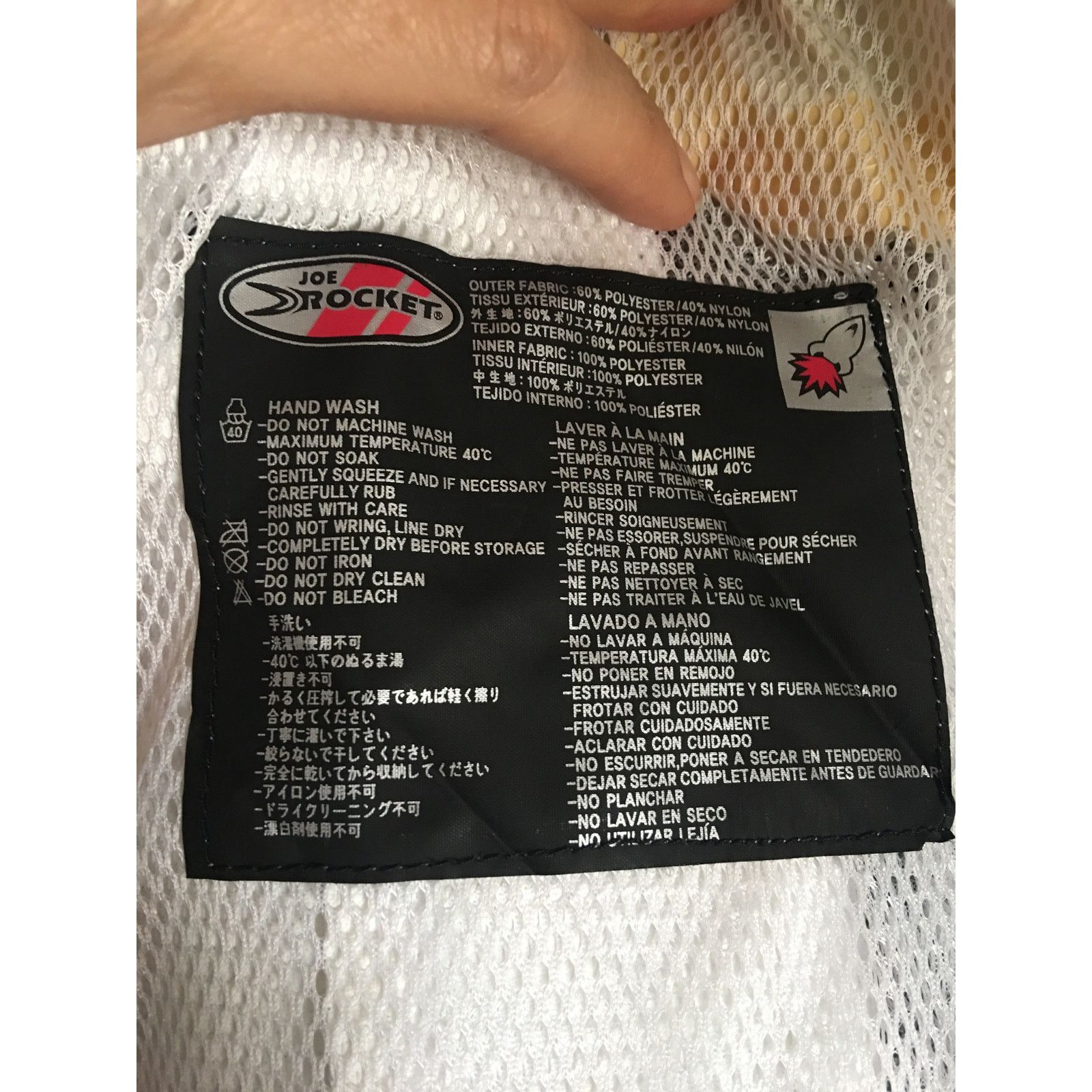 Joe Rocket Joe Rocket Motorcycle Jacket Women Lg White/Gray Sparkly Size L / US 10 / IT 46 - 3 Thumbnail