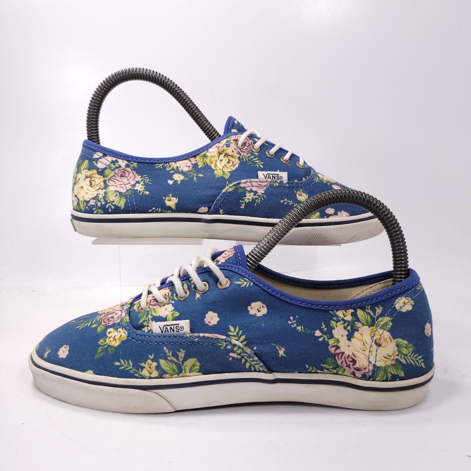 Vans Vans Off the Wall Shoe Womens Size 6 Men 4.5 T375 Blue White Size US 6 / IT 36 - 5 Thumbnail
