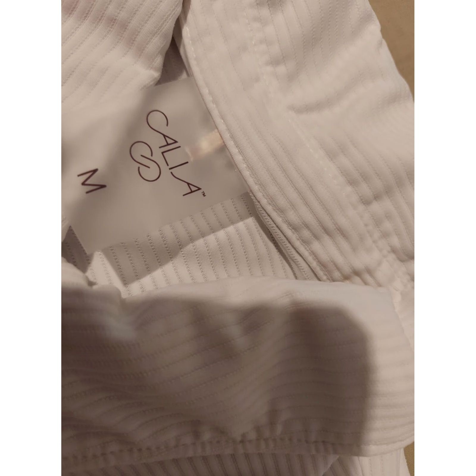 Vintage Womens CALIA Polo Shirt Sleeveless M Medium White Athletic Gym Workout Shirt Women Size M / US 6-8 / IT 42-44 - 4 Thumbnail
