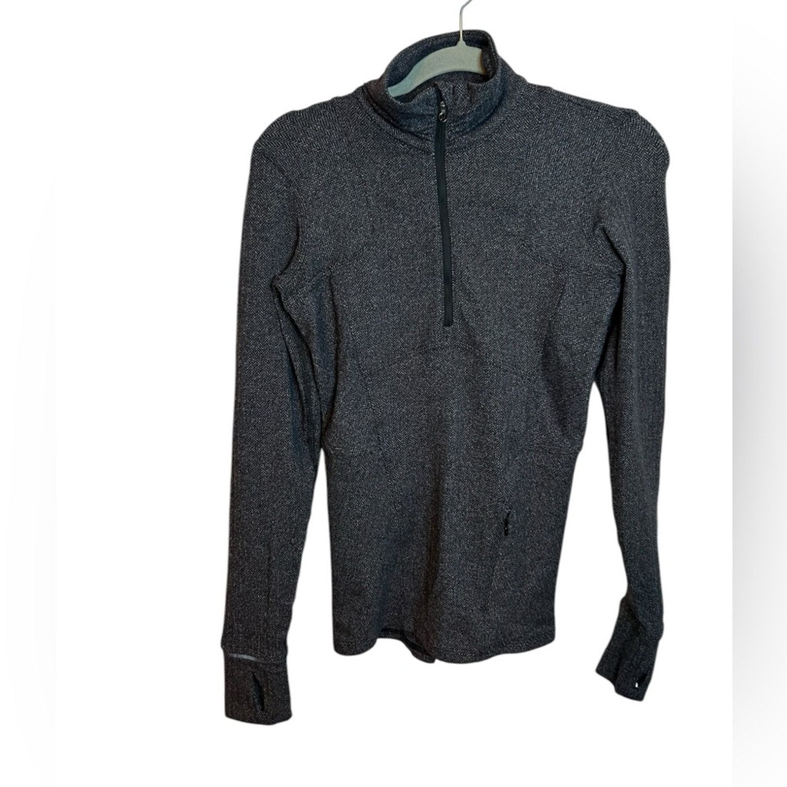 Lululemon Lululemon Heathered Herringbone Kanto Catch Me 1/2 Zip Size S / US 4 / IT 40 - 1 Thumbnail