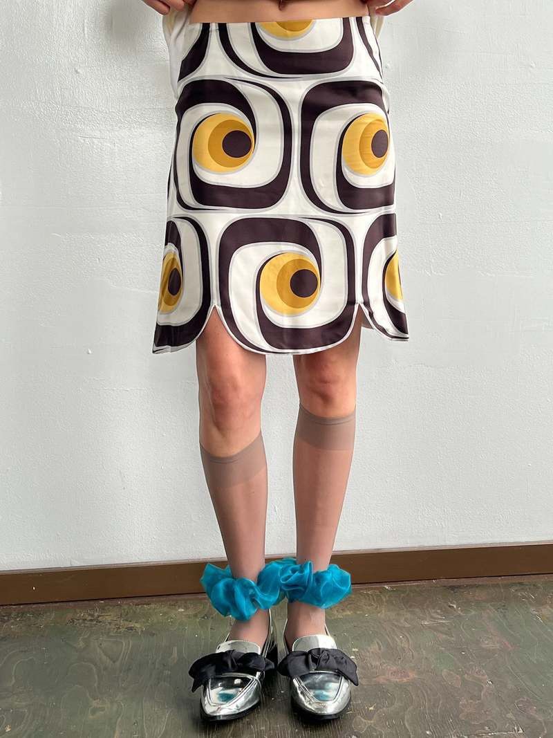 Miu Miu Miu Miu S/S 2005 Look 35 Silk Skirt Size 30" / US 8 / IT 44 - 3 Thumbnail
