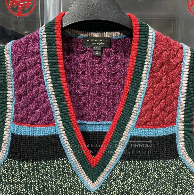 Burberry Burberry Colorful Wool Knit Sweater for Women. Size S / US 4 / IT 40 - 7 Thumbnail