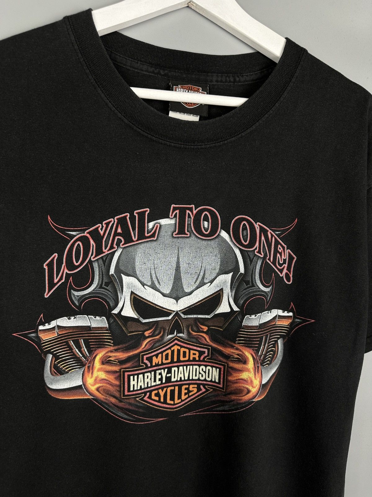 Harley Davidson Harley Davidson Fire Skull USA Graphic TShirt 3D Pig Vintage Size US L / EU 52-54 / 3 - 5 Thumbnail