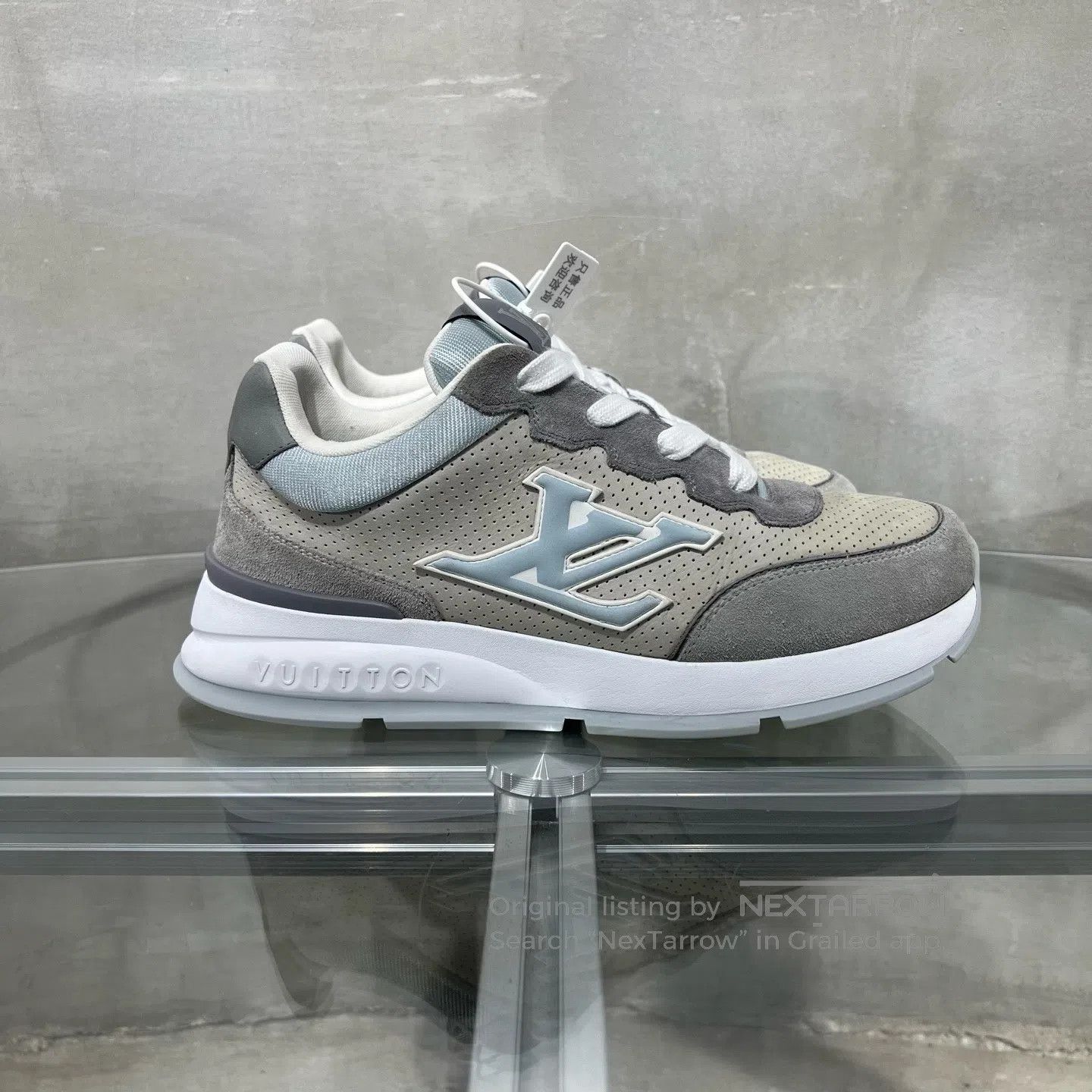 Louis Vuitton Louis Vuitton Classic gray velvet sneakers Size US 8 / EU 41 - 4 Thumbnail