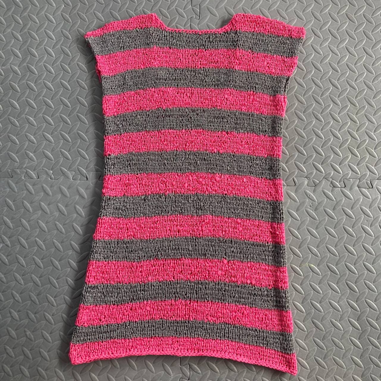 Pleats Please Issey Miyake Pleats Please - Vintage Knitted Striped Dress Size M / US 6-8 / IT 42-44 - 6 Thumbnail