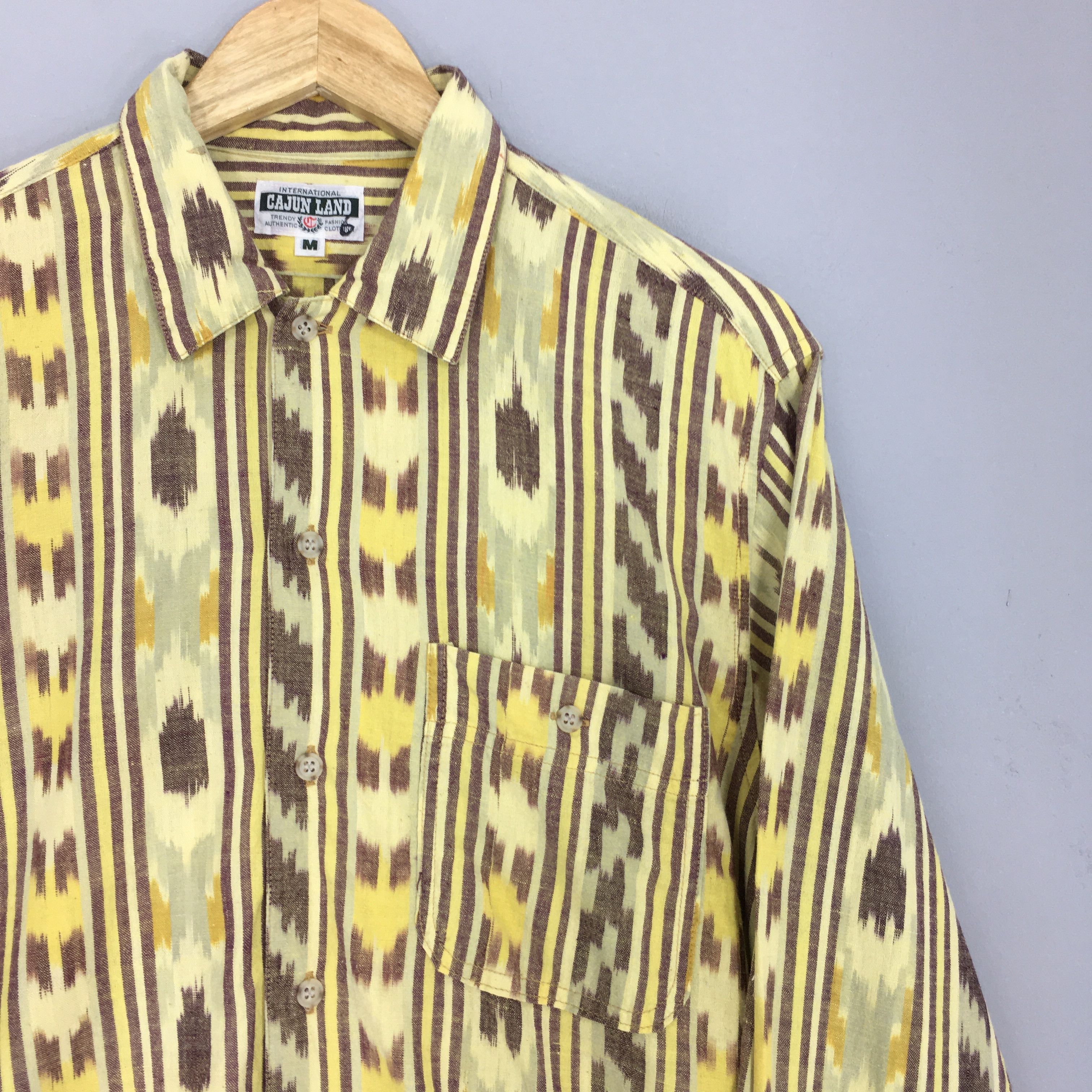 Cowboy Equipment × Flannel × Vintage Vintage 90s Tribal Aztec Navajo Pattern Flannel Shirt Medium Size US M / EU 48-50 / 2 - 2 Thumbnail