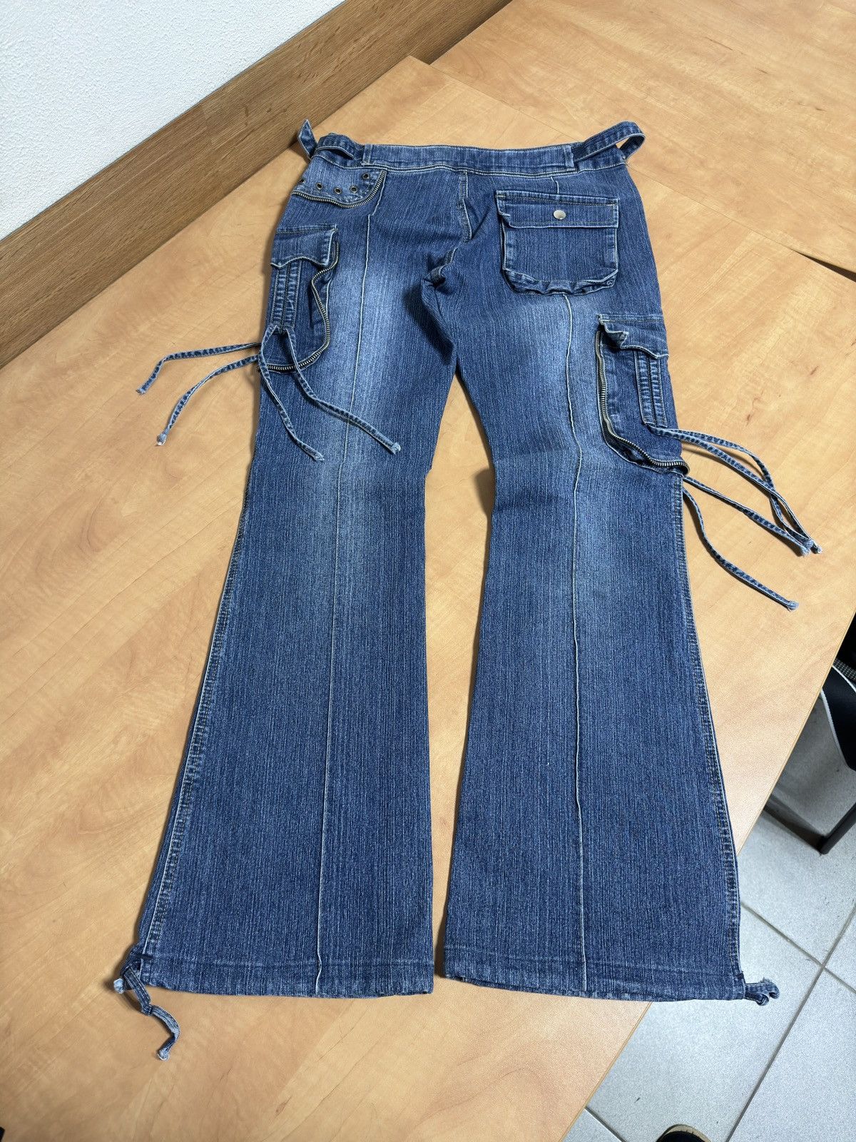 If Six Was Nine × Japanese Brand × Le Grande Bleu (L.G.B.) Vintage Japanese Bootcut Bandage Flare Jeans Size US 29 - 2 Thumbnail