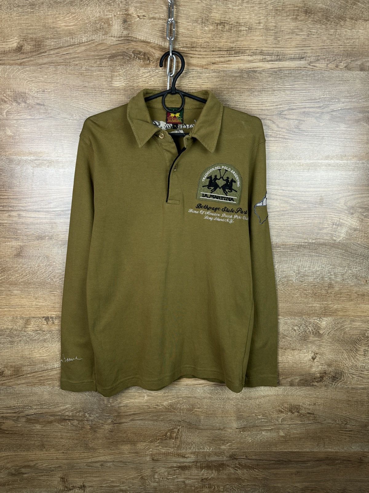 La Martina Mens Vintage La Martina longsleeve T-shirt tee Size US S / EU 44-46 / 1 - 2 Thumbnail