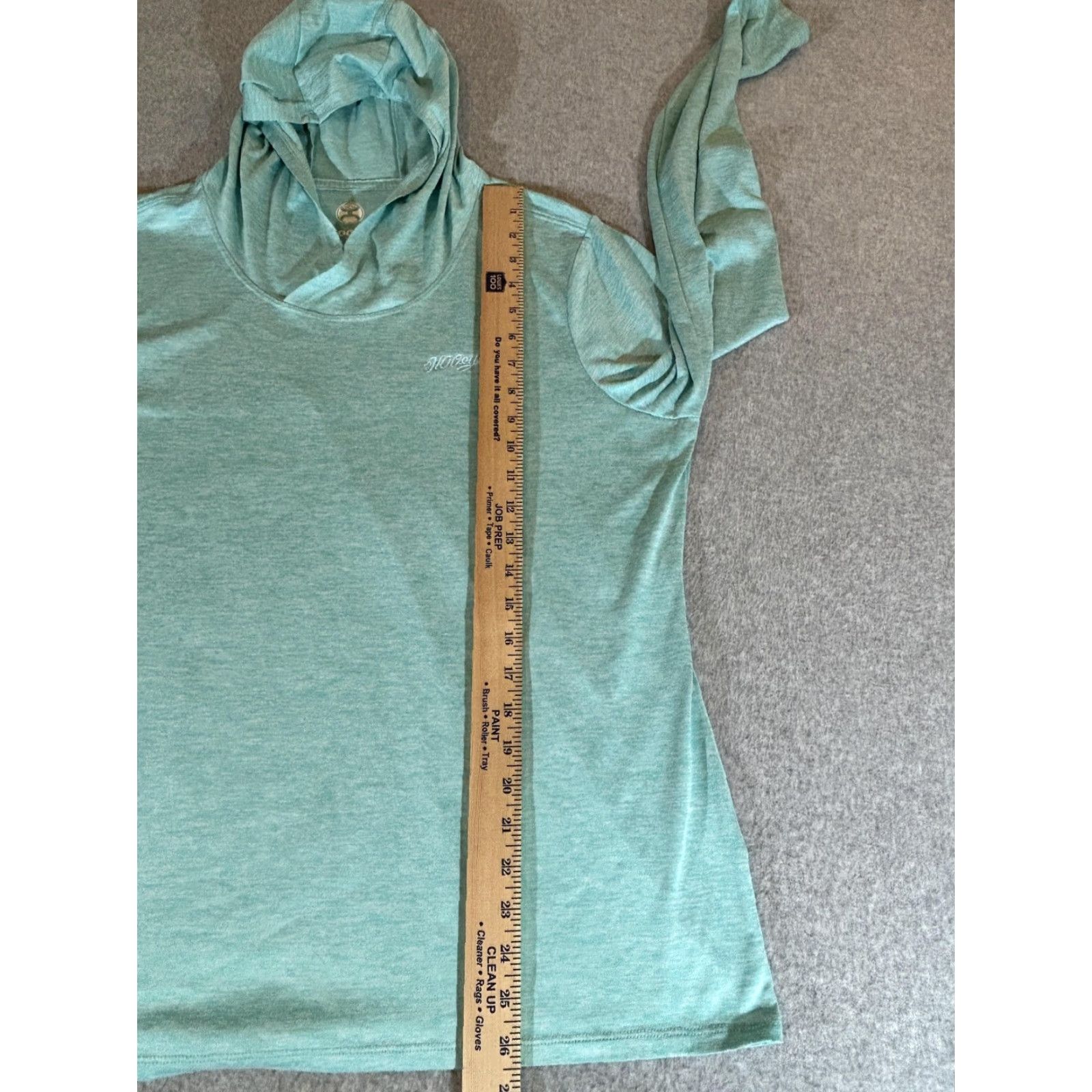 Vintage Hooey Shirt Mens XL Green Hooded Long Sleeve Performance Lightweight Pullover Crew Neck Raglan Sleeve T-Shirt Size US XL / EU 56 / 4 - 5 Thumbnail