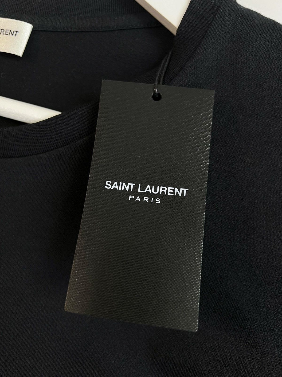 Saint Laurent Paris Saint Laurent Paris Rive Gauche Box Logo T-shirt YSL Size US M / EU 48-50 / 2 - 5 Thumbnail
