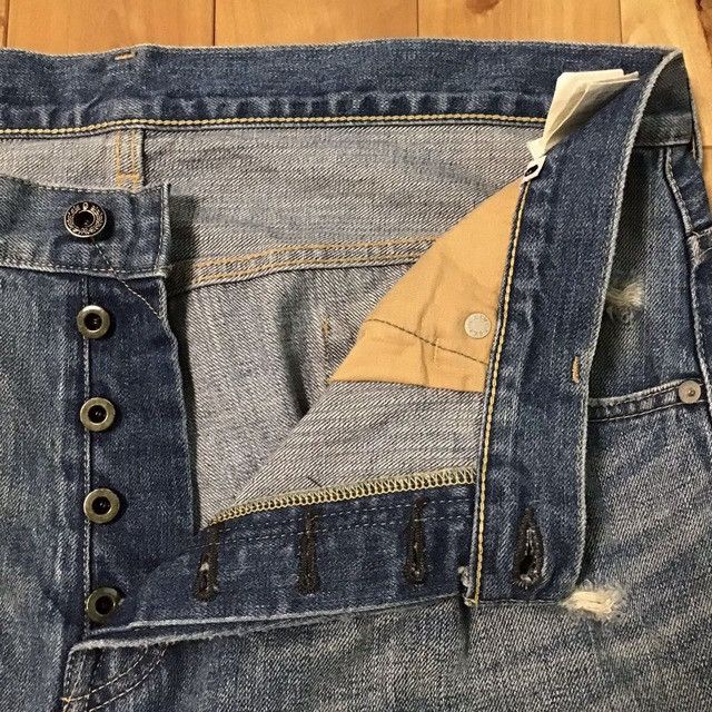 Bape × Nigo BAPE STA LOGO DAMAGED Denim Pants APE star ★size XL Size US 36 / EU 52 - 8 Thumbnail
