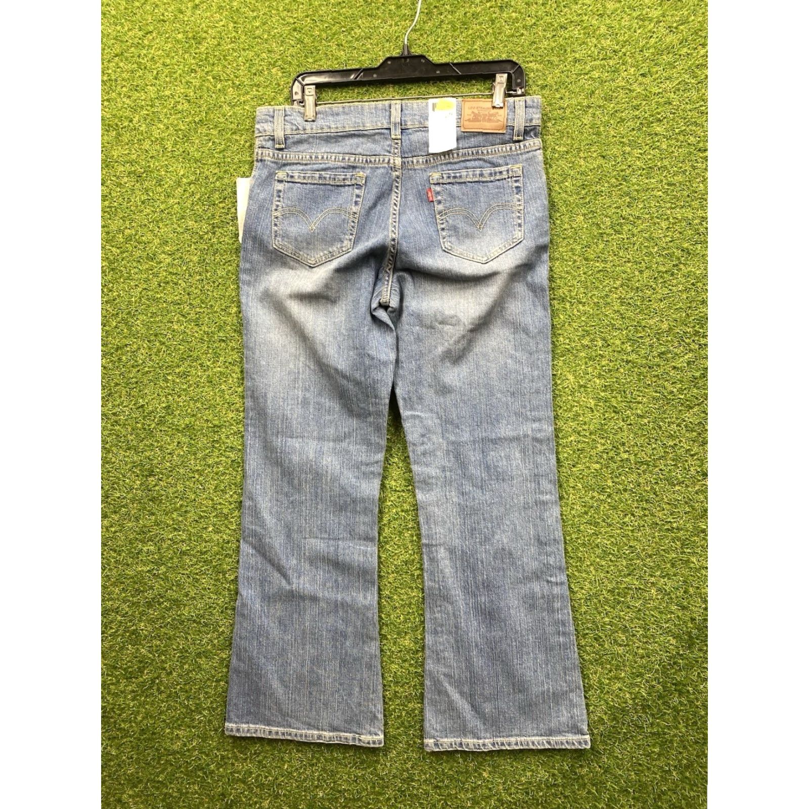 Levi's VINTAGE Levi's 517 Jeans Womens 18.5 PLUS Flare Stretch Light Whisker Fade NWT 5-Pocket Denim Blue Jeans Womens Plus 90s Flared Stretch Size 40" / US 18 - 2 Thumbnail