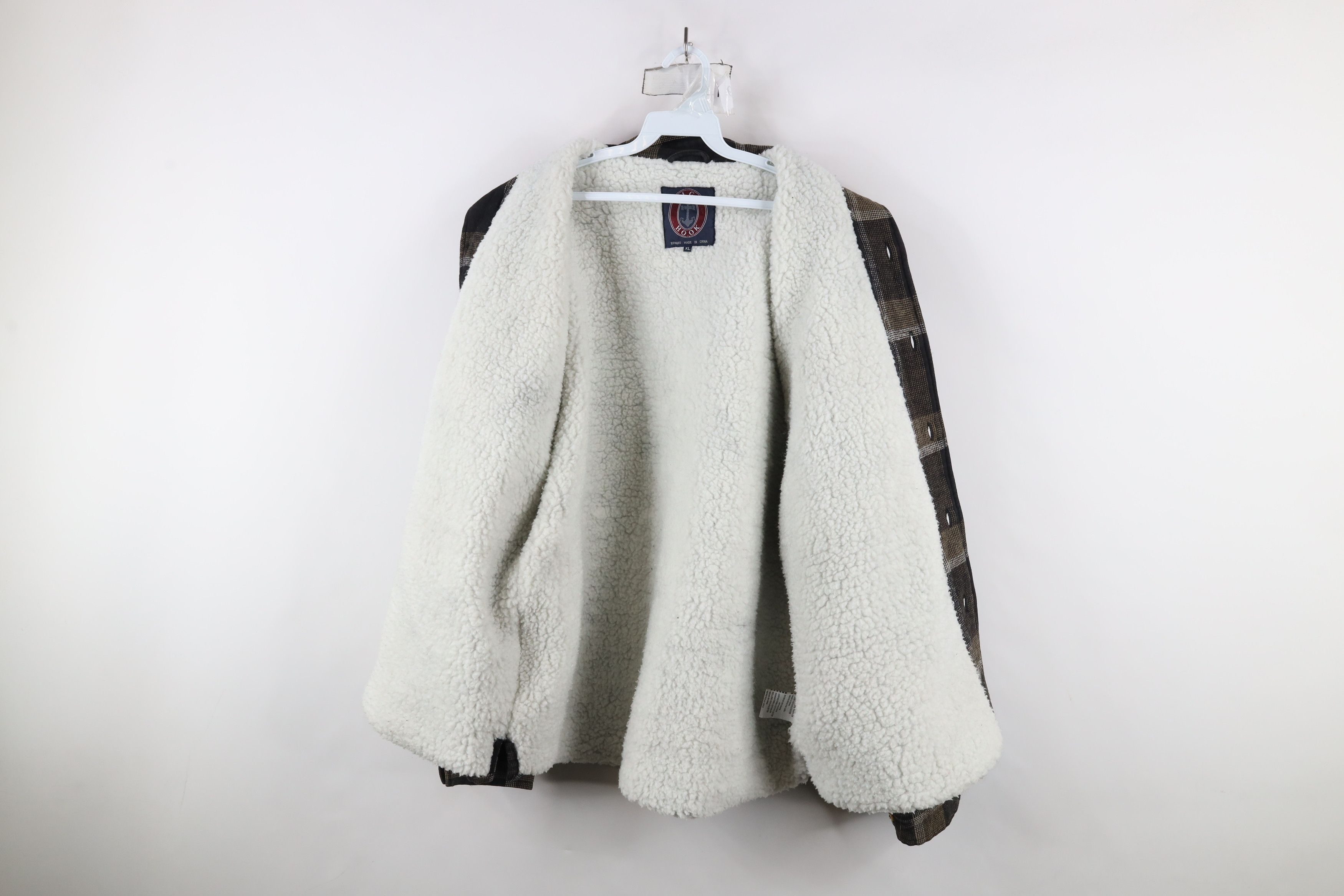 Vintage Vintage 90s Streetwear Fleece Lined Flannel Shirt Jacket Size US XL / EU 56 / 4 - 8 Thumbnail