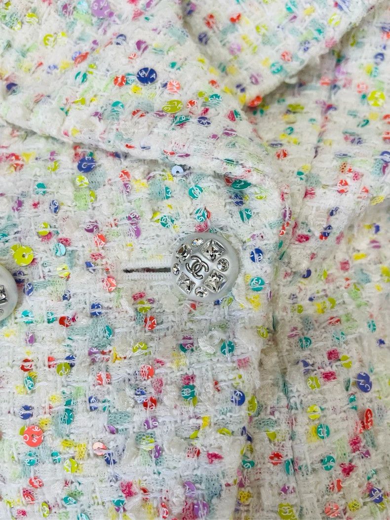 Chanel Chanel Colorful braided diamond buckle letter sequin silhou Size XS / US 0-2 / IT 36-38 - 3 Thumbnail