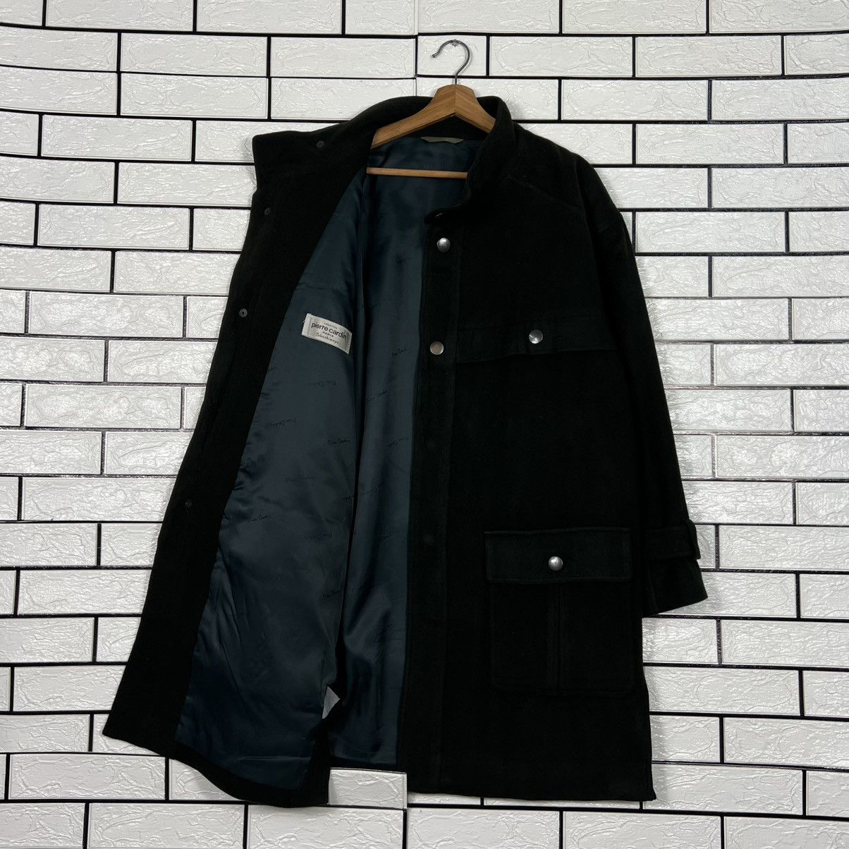 Pierre Cardin Vintage 90's PIERRE CARDIN Wool Overcoat Jacket #4143-C189 Size US XL / EU 56 / 4 - 8 Thumbnail