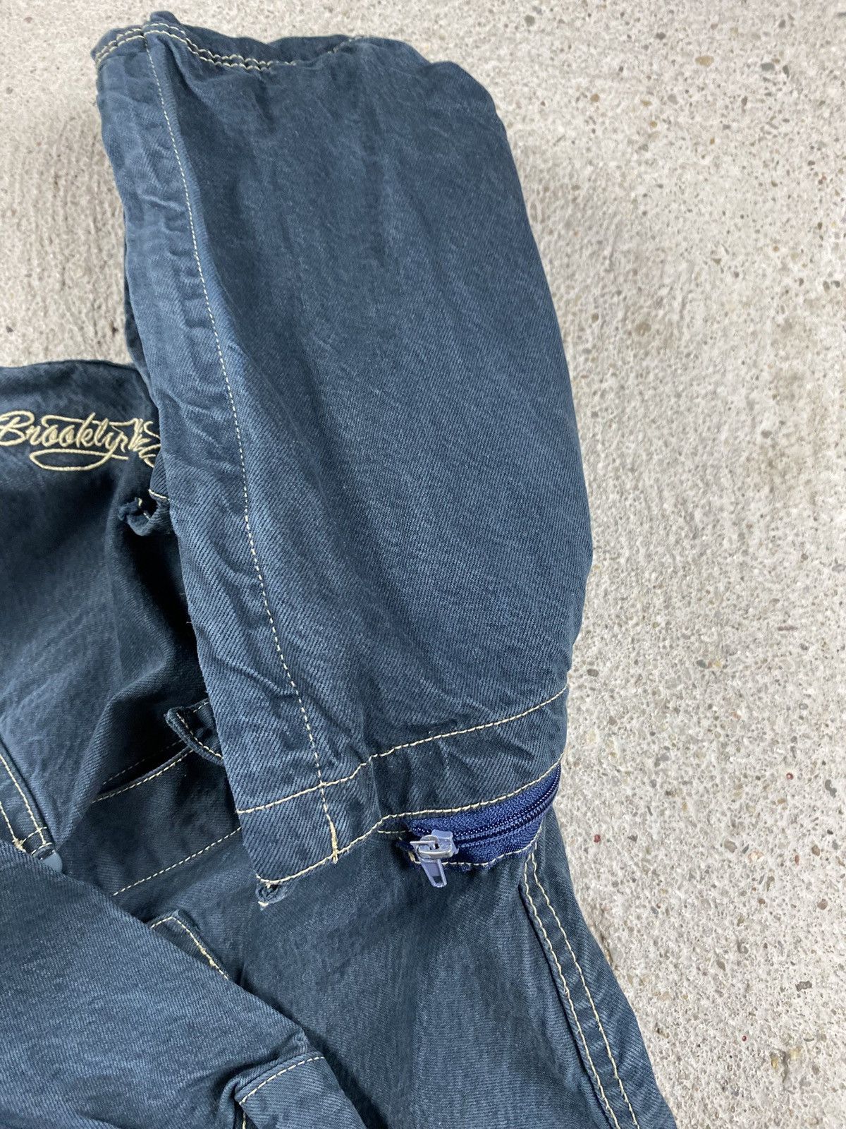 Brooklyn Mint Brooklyn mint jumpsuit denim jeans biggie hip hop navy Size US 38 / EU 54 - 10 Thumbnail