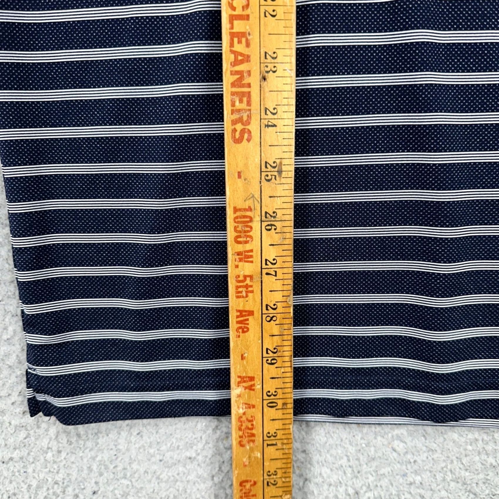 Vintage Knights Apparel Polo Shirt Men Large Navy White Stripe Rugby Short Sleeve Collared Breathable Pockets Size US L / EU 52-54 / 3 - 7 Thumbnail