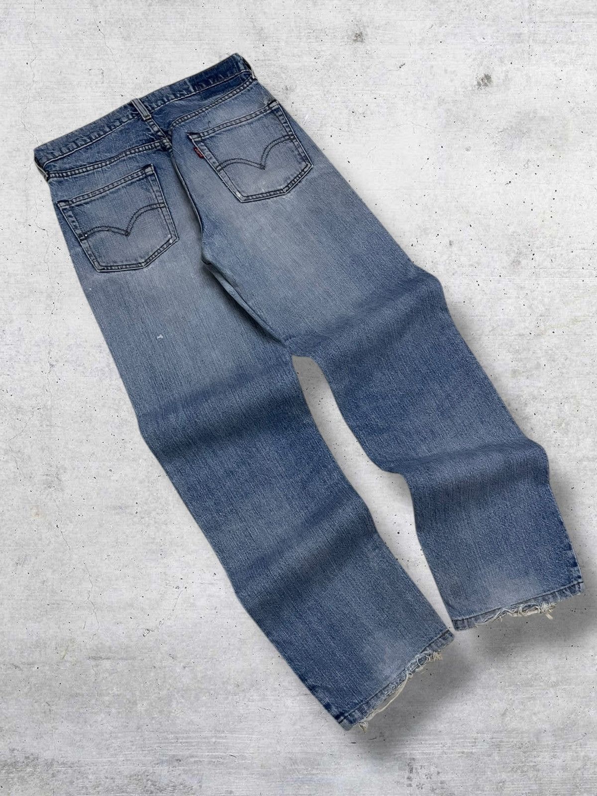 Levi's Vintage Clothing VINTAGE 501 LEVIS USA DESIGNER 90S OG SPLASH RIPPED DENIM Size US 29 - 10 Thumbnail